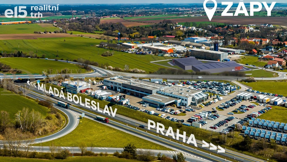 Pronájem skladu 2 000 m², Zápy