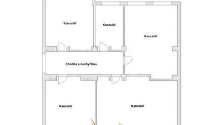 Pronájem kanceláře 215 m², Brno - Černá Pole