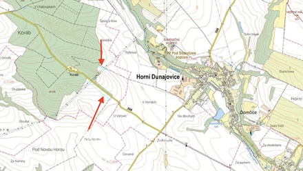 Prodej pole 184 181 m², Horní Dunajovice