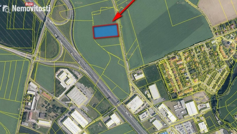 Prodej pole 1 401 m², Nupaky