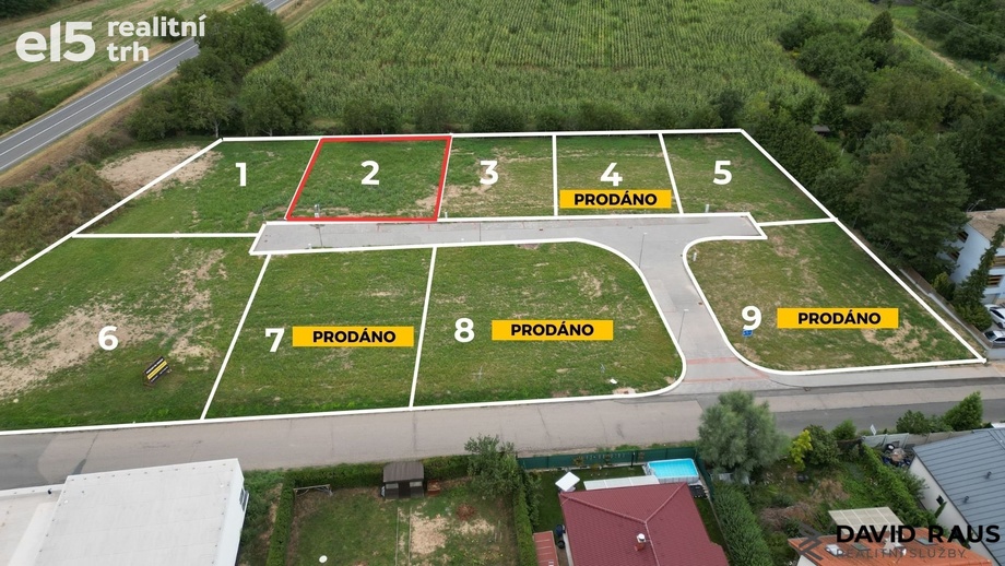 Prodej pozemky pro bydlení, 617 m² - Rajhrad