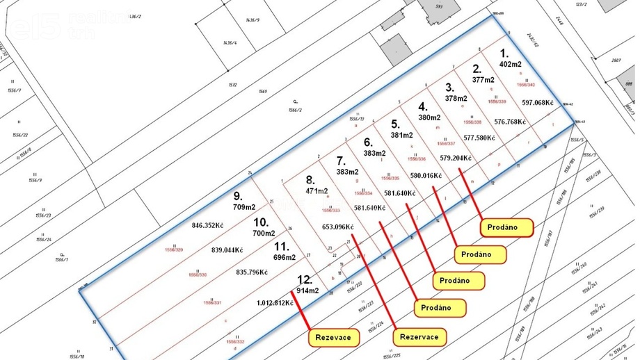 Prodej pozemky pro bydlení, 700 m² - Tlumačov