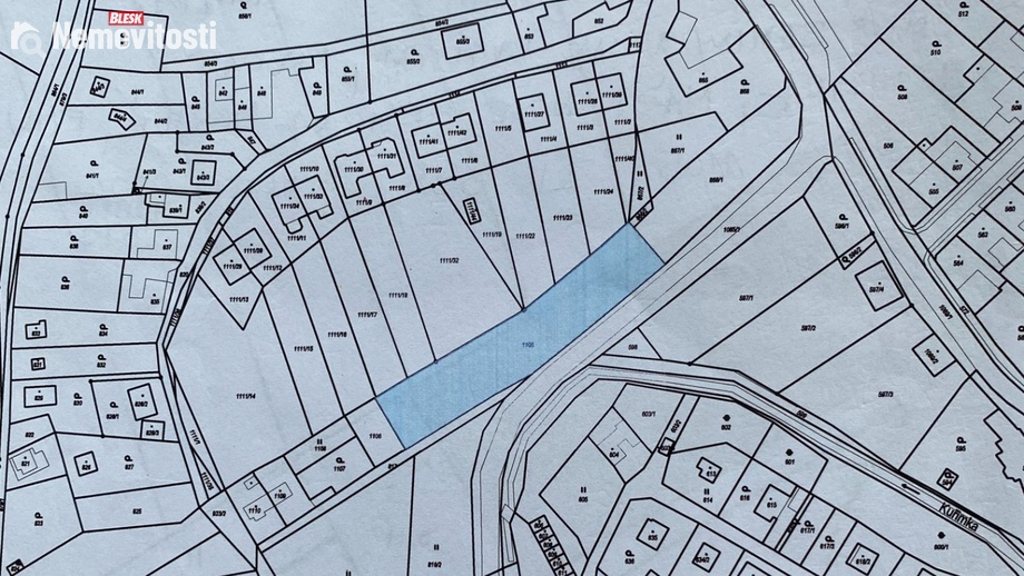Prodej stavebního pozemku 2 070 m², Chudčice