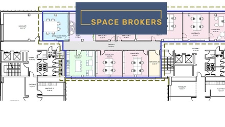 Pronájem kanceláře 407 m², Praha - Dejvice