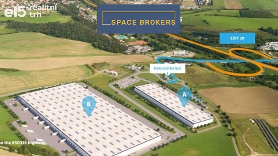 Pronájem skladu 6 000 m², Zdice