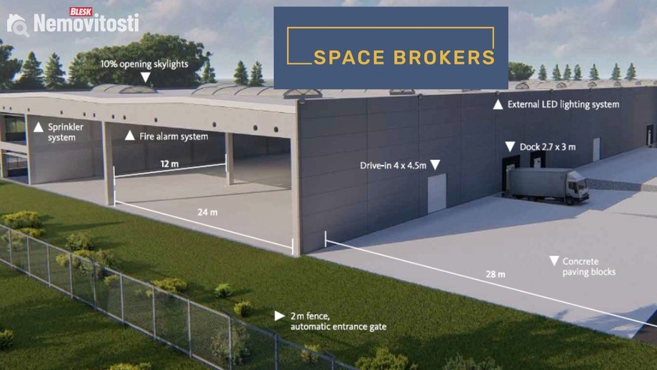 Pronájem skladu 18 400 m², Přimda - Mlýnec