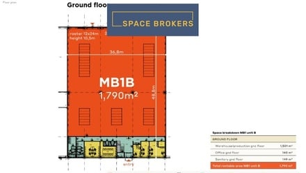 Pronájem skladu 1 757 m², Mladá Boleslav