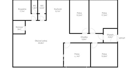 Prodej bytu 5+kk 134 m², Plzeň - Lhota