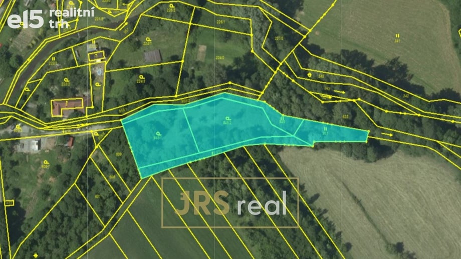 Prodej zahrady 3 371 m², Prostřední Poříčí