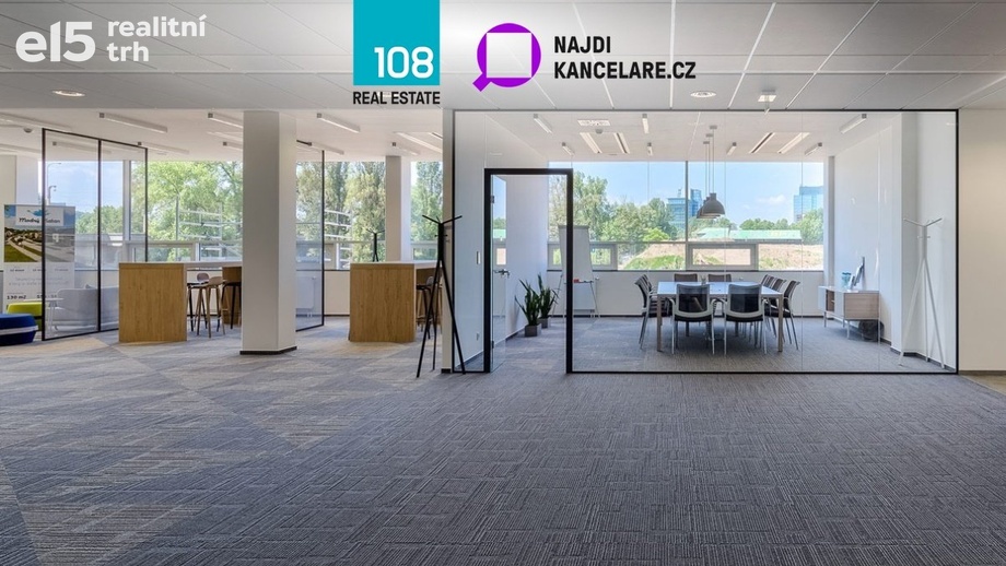Pronájem kanceláře, 517 m² - Praha - Libeň