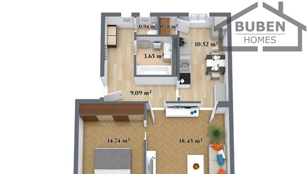 Prodej bytu 2+1 68 m², Bor