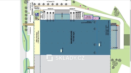 Pronájem skladu 6 500 m², Teplice