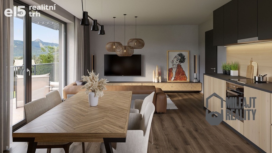 Prodej byty 2+kk, 49 m² - Liberec