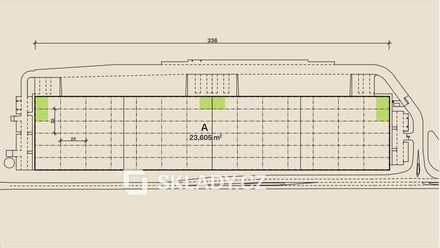 Pronájem skladu 5 000 m², Ledce
