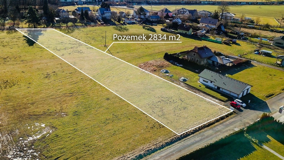 Prodej pozemky pro bydlení, 2 834 m² - Svojkovice