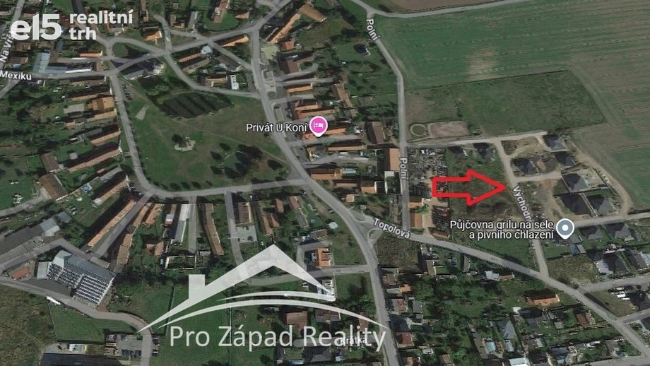 Prodej stavebního pozemku 869 m², Úherce