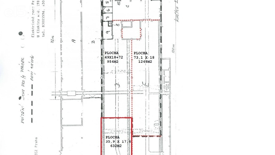 Pronájem výroba, 632 m² - Praha - Hloubětín
