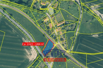 Prodej stavebního pozemku 1 466 m², Sedlice - Němčice