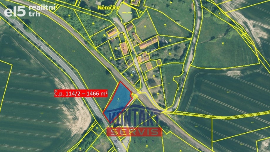 Prodej stavebního pozemku 1 466 m², Sedlice - Němčice