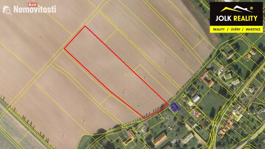 Prodej stavebního pozemku 27 729 m², Bělotín