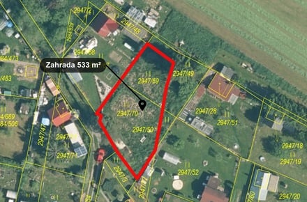 Prodej zahrady 533 m², Tachov