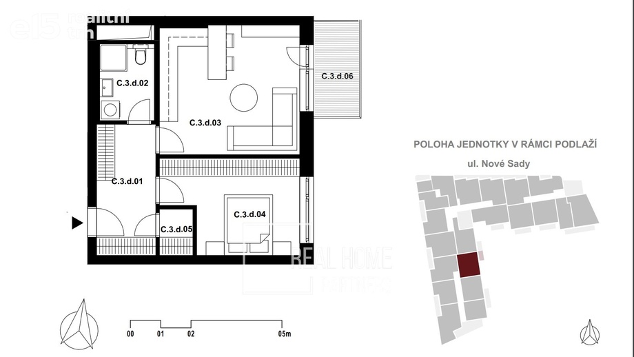 Prodej byty 2+kk, 51 m² - Brno
