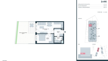 Prodej bytu 2+kk 45 m², Kladno