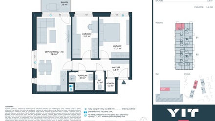 Prodej bytu 3+kk 61 m², Kladno