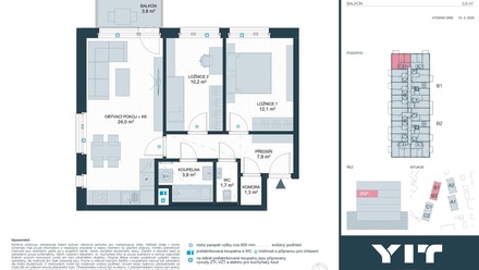 Prodej bytu 3+kk 61 m², Kladno