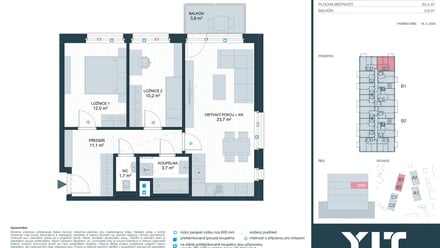 Prodej bytu 3+kk 62 m², Kladno