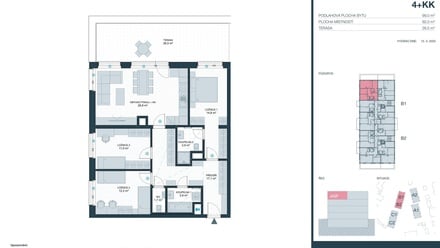 Prodej bytu 4+kk 92 m², Kladno