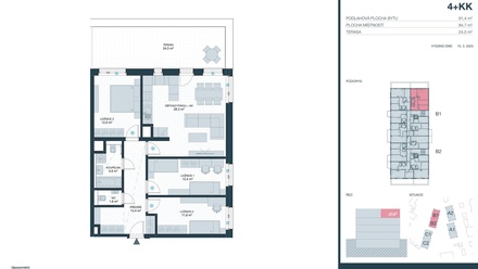 Prodej bytu 4+kk 85 m², Kladno