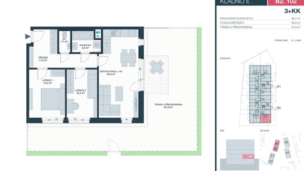 Prodej bytu 3+kk 63 m², Kladno