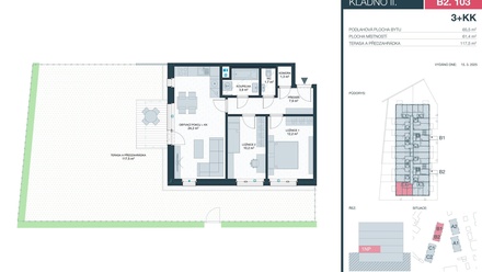 Prodej bytu 3+kk 61 m², Kladno