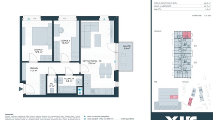 Prodej bytu 3+kk 63 m², Kladno