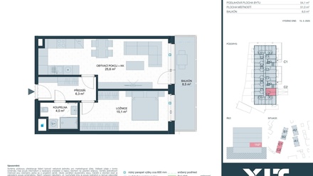 Prodej bytu 2+kk 51 m², Kladno