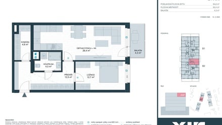 Prodej bytu 2+kk 60 m², Kladno