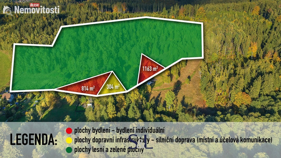 Prodej stavebního pozemku 36 716 m², Dlouhý Most