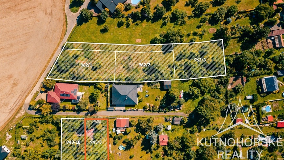 Prodej stavebního pozemku 856 m², Týnec nad Labem