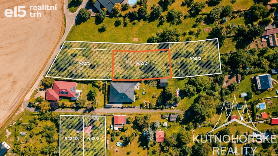 Prodej pozemky pro bydlení, 1 148 m² - Týnec nad Labem