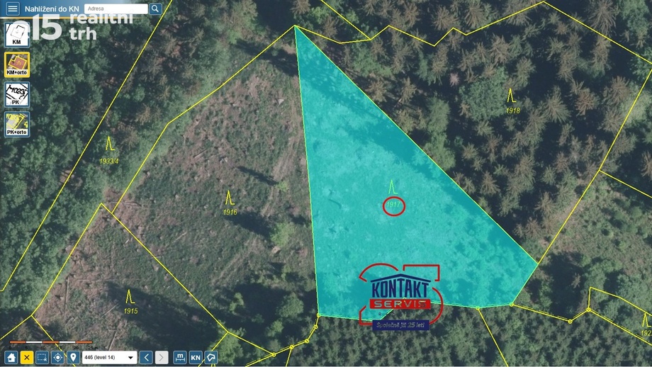 Prodej lesy, 3 259 m² - Valašská Polanka