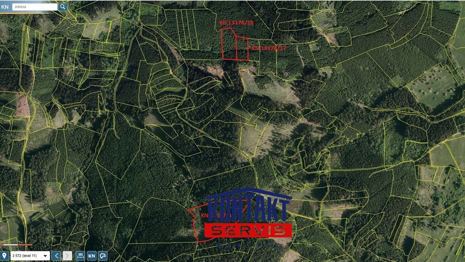 Prodej lesa 25 593 m², Huslenky
