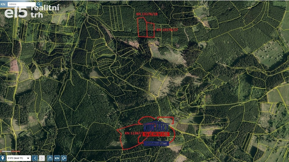 Prodej lesy, 25 593 m² - Huslenky