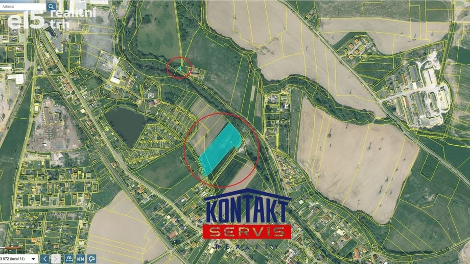 Prodej pole 11 010 m², Rokycany