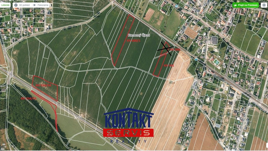 Prodej pole 19 793 m², Rokycany