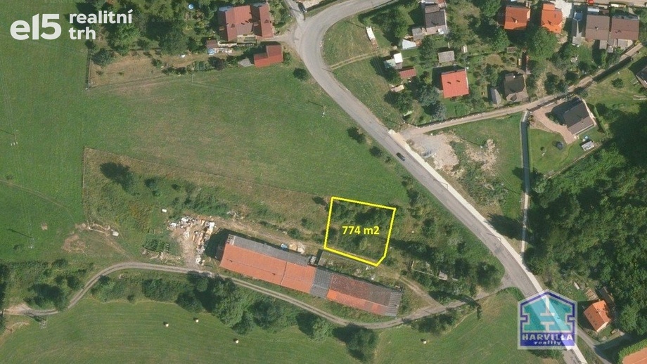 Prodej stavebního pozemku 774 m², Břasy - Stupno