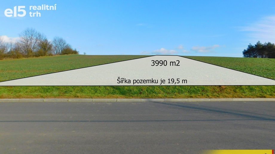 Prodej pozemky pro bydlení, 3 990 m² - Koryčany - Blišice