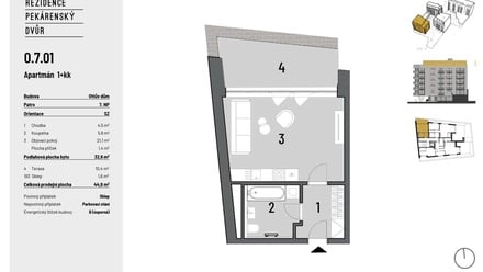 Prodej bytu 1+kk 32 m², Brno - Zábrdovice
