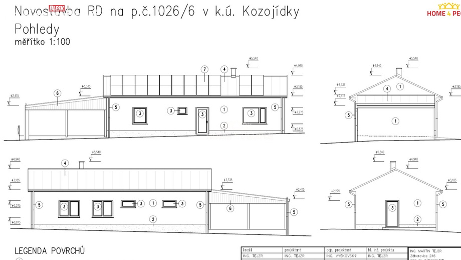 Prodej rodinného domu 500 m², Kozojídky