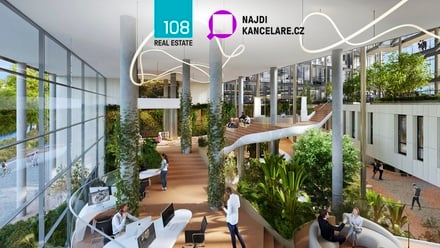 Pronájem kanceláře 1 044 m², Praha 8